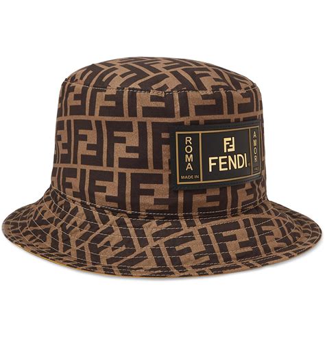 brown fendi hat